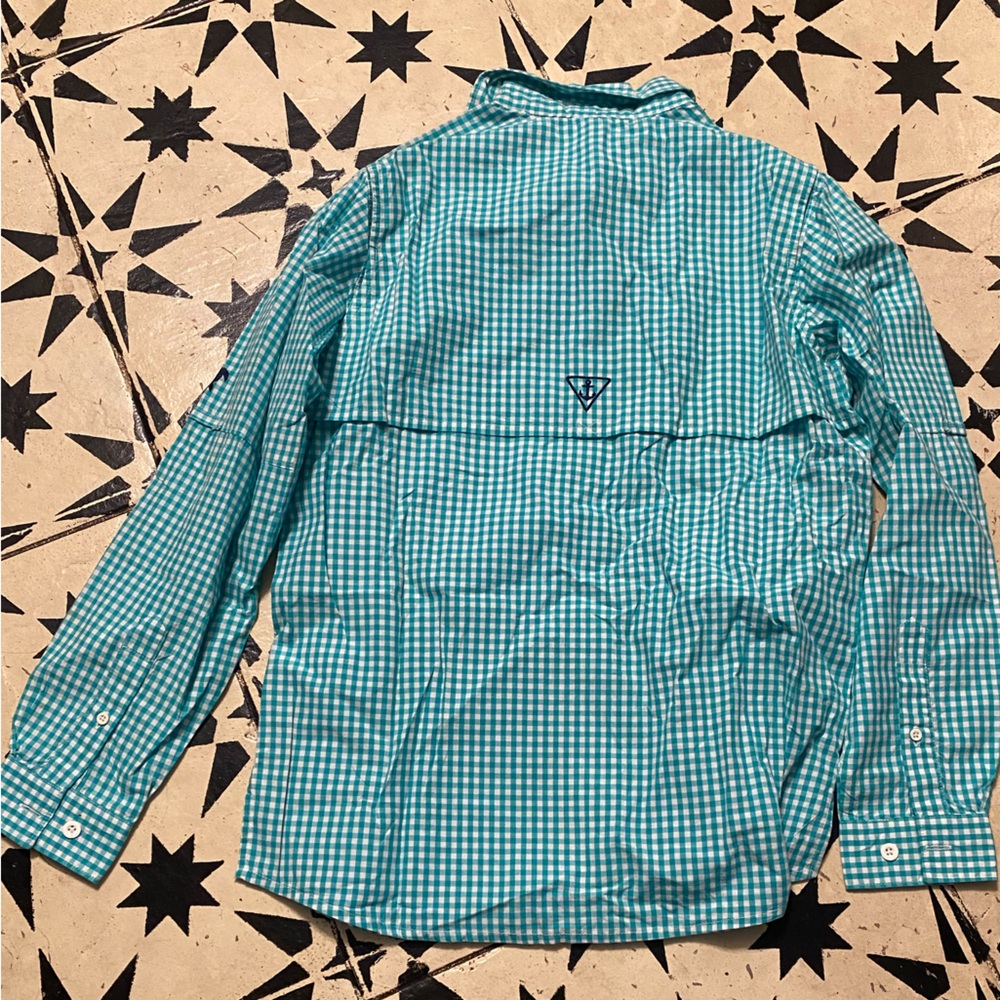 Simply Southern Turquoise Gingham Shirt